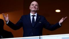 Source-feed image associated with Infantino opens door to 64-team World Cup