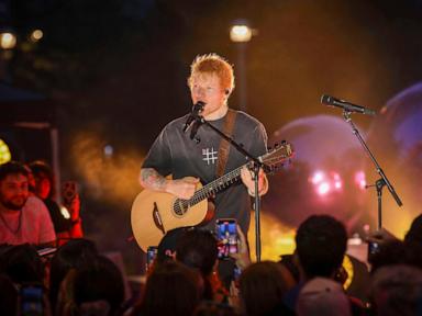 Image from linked report: Ed Sheeran apologizes for 'making mistakes,' says situation in Gaza 'unjustifiable'