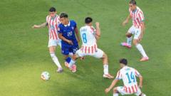 Source-feed image associated with France survive Paraguay's 'disgraceful' and 'embarrassing' dark arts