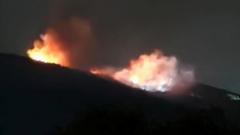 Source-feed image associated with Bulgaria investigates fire at weapons site that owner calls sabotage