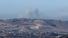 Source-feed image associated with Israel strikes south Lebanon after first evacuation warning in weeks