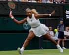 Source-feed image associated with Wimbledon 2026: Serena Williams returns against Maya Joint; Swiatek and Zverev battle through – live