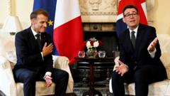 Source-feed image associated with Andy Burnham praises UK-EU ties in meeting with Emmanuel Macron