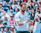 Source-feed image associated with US Open tennis 2026: Medvedev v Tiafoe, Alcaraz sees off Paul, Sabalenka and Noskova win on day eight – live