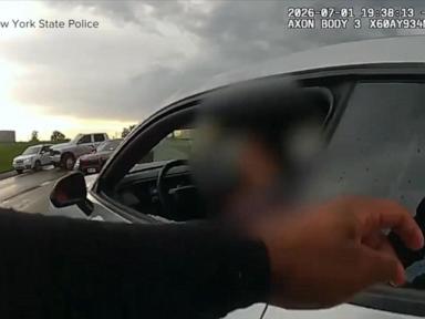 Source-feed image associated with WATCH: Trooper narrowly avoids chain-reaction crash while responding to separate crash