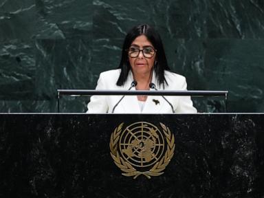 Image from linked report: Venezuela's acting leader, at UN for first address, promises elections at the 'right moment'