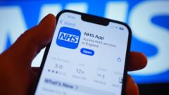 Source-feed image associated with NHS app to use AI to determine which service best for patients