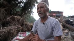 Source-feed image associated with 'Nothing but mud and silt' - the village swept away by deadly floods in Nepal