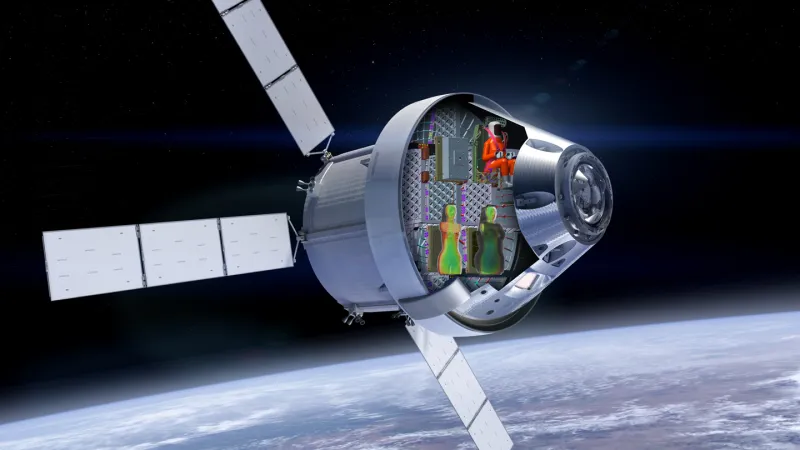 Source-feed image associated with A vest tested on the Artemis I mission blocked some radiation exposure
