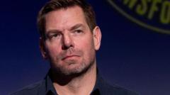 Source-feed image associated with FBI seizes former Congressman Eric Swalwell's devices in sexual misconduct investigation