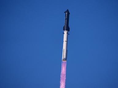 Source-feed image associated with SpaceX launches Starship on test flight, this time with most advanced Starlinks