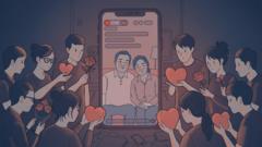 Source-feed image associated with Vincent's parents 'never say he's good enough' - so he turned to a middle-aged couple online