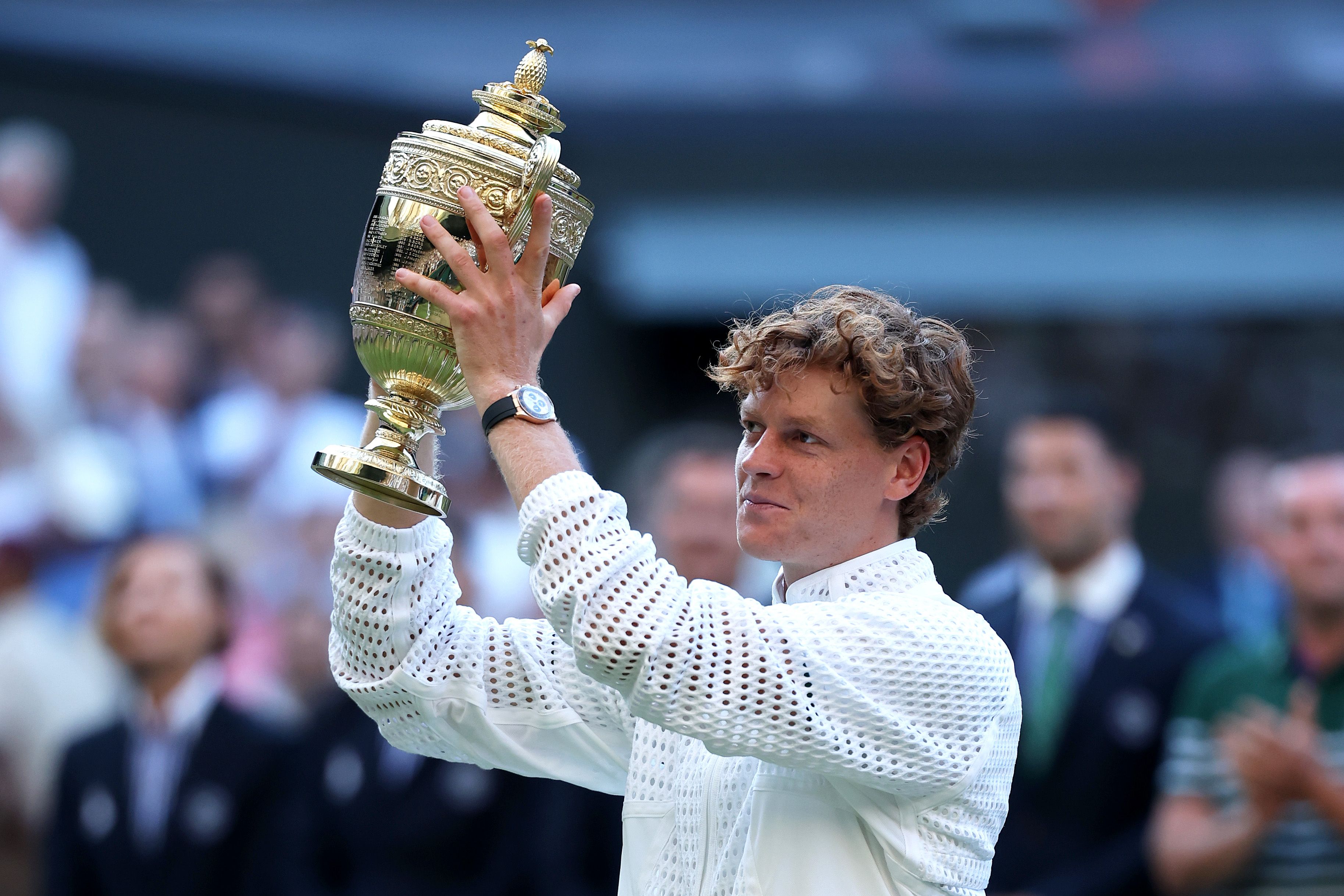 Source-feed image associated with Back-to-Back! Jannik Sinner Keeps Hold of His Wimbledon Crown