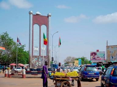 Source-feed image associated with Gunfire and explosions reported in Niger's capital, local media and witness say