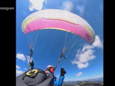 Source-feed image associated with WATCH: Paraglider's canopy struck by plane over Austrian Alps