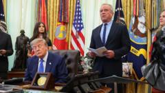 Source-feed image associated with Trump signs order to limit childhood vaccines and split MMR shots