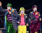 Source-feed image associated with Take That review – stadium redux of Circus tour has maximal razzle-dazzle