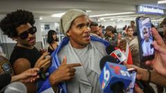Source-feed image associated with Cuban dissident Luis Manuel Otero Alcántara goes into exile in US