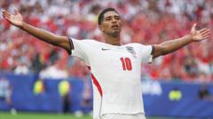 Source-feed image associated with Bellingham reaching heights of World Cup legends with Messi next