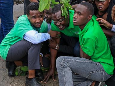 Source-feed image associated with Kenya's former chief justice David Maraga arrested during park construction protest