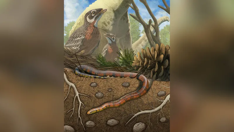 Source-feed image associated with A rare 3-D snake fossil is spilling secrets of its unusual lifestyle