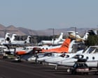 Source-feed image associated with Private jets pollute up to 14 times as much as commercial planes and are undertaxed in US, report says