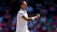 Source-feed image associated with ECB investigating England bowler Brydon Carse for 'nightclub incident'
