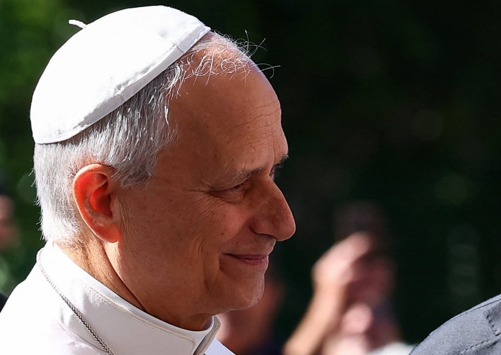 Image from linked report: Pope Leo is eating and recovering after cancer surgery, doctors say