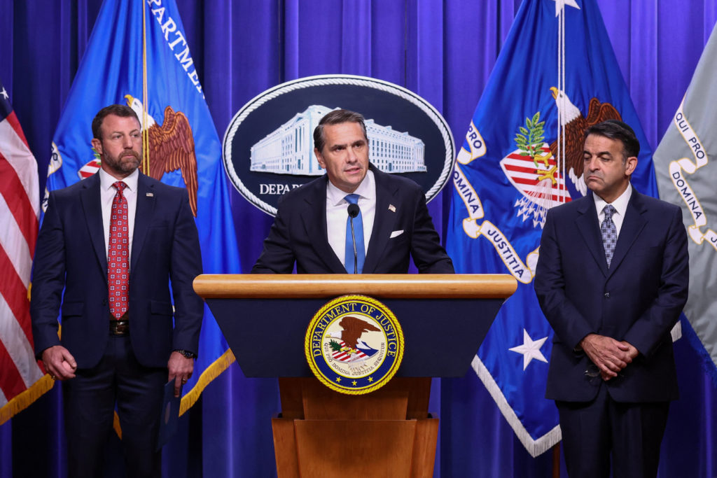 Image from linked report: WATCH: Justice Department files complaint against judges over immigration enforcement surge comments