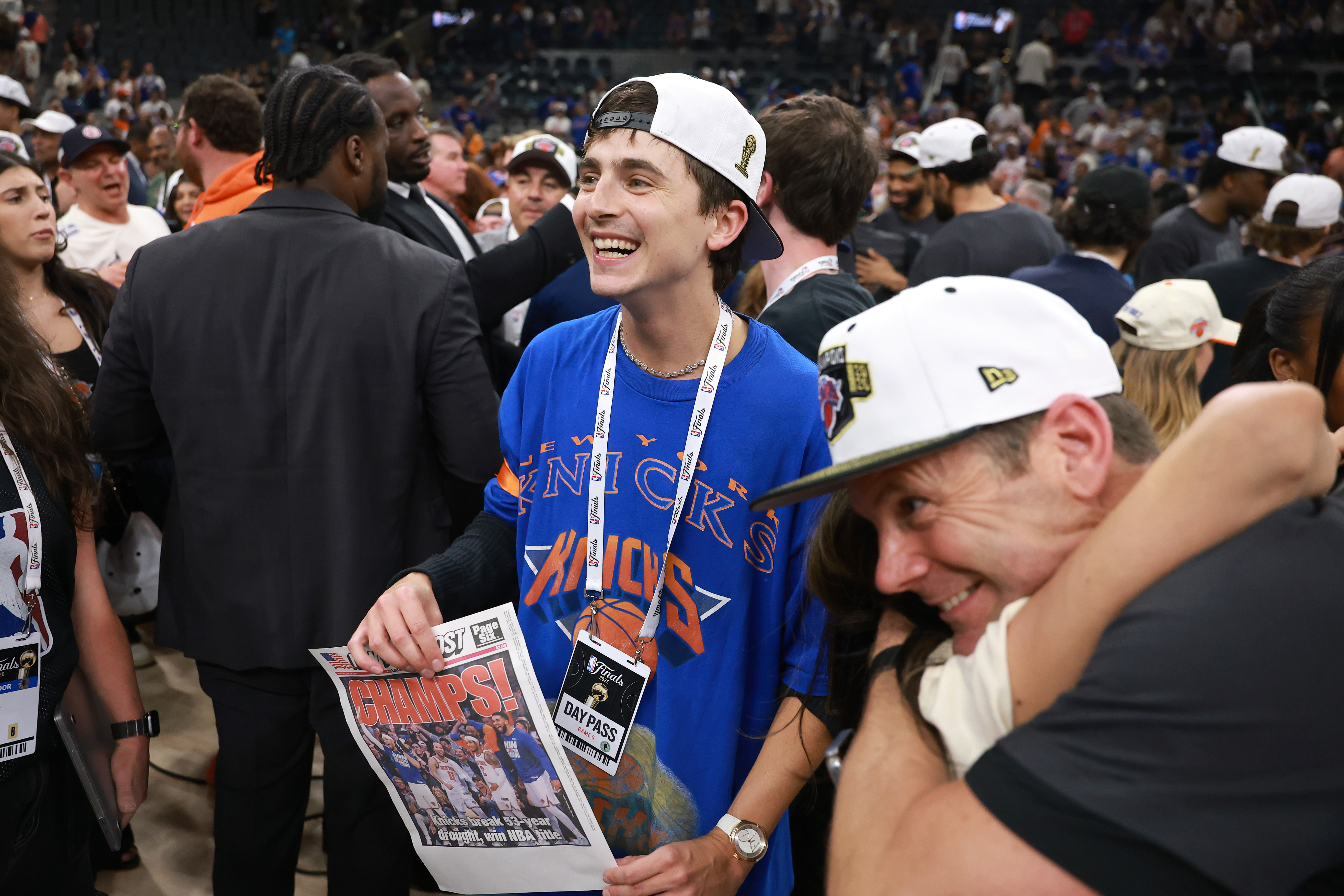 Source-feed image associated with Timothée Chalamet Says He’d ‘Way Rather’ Have a Knicks Championship Than an Oscar