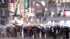 Image from linked report: Four dead after powerful Typhoon Dujuan lashes Japan
