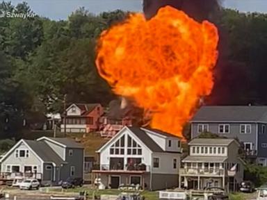 Source-feed image associated with WATCH: Massive explosions captured on video destroy multiple homes