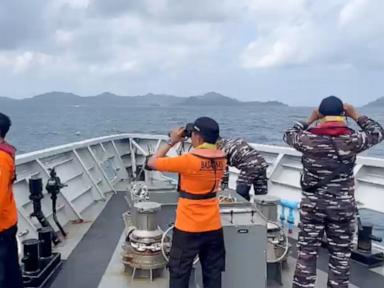 Source-feed image associated with 1 person dead and 23 missing after passenger boat sinks in Indonesia, authorities say