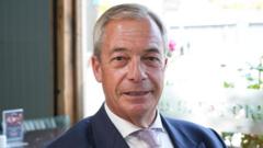 Source-feed image associated with Farage denies stunt as Reform proposes August by-election date