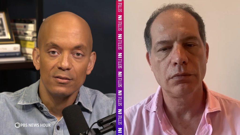 Source-feed image associated with Simon Kuper and Geoff Bennett discuss the World Cup on 'Settle In'