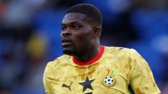 Source-feed image associated with Former Arsenal midfielder Thomas Partey denied entry to Canada for Ghana's World Cup opener