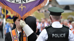 Image from linked report: Controversial Orange Order march to go ahead for first time in nearly 30 years after late night drama