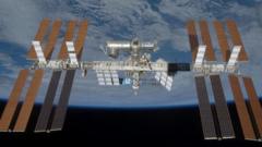 Source-feed image associated with Astronauts return to ISS after sheltering during air leak repair attempt