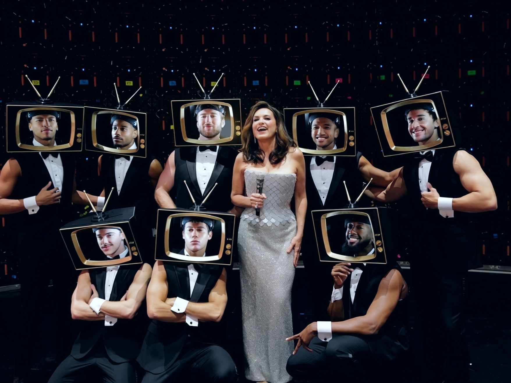 Source-feed image associated with How Mariska Hargitay Pulled Off Her Fashion-Filled 2026 Emmys Hosting Gig