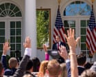 Image from linked report: The Washington press corps needs to boycott White House events | Margaret Sullivan