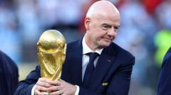 Source-feed image associated with Fifa accuses Uefa of 'smear campaign' against Infantino