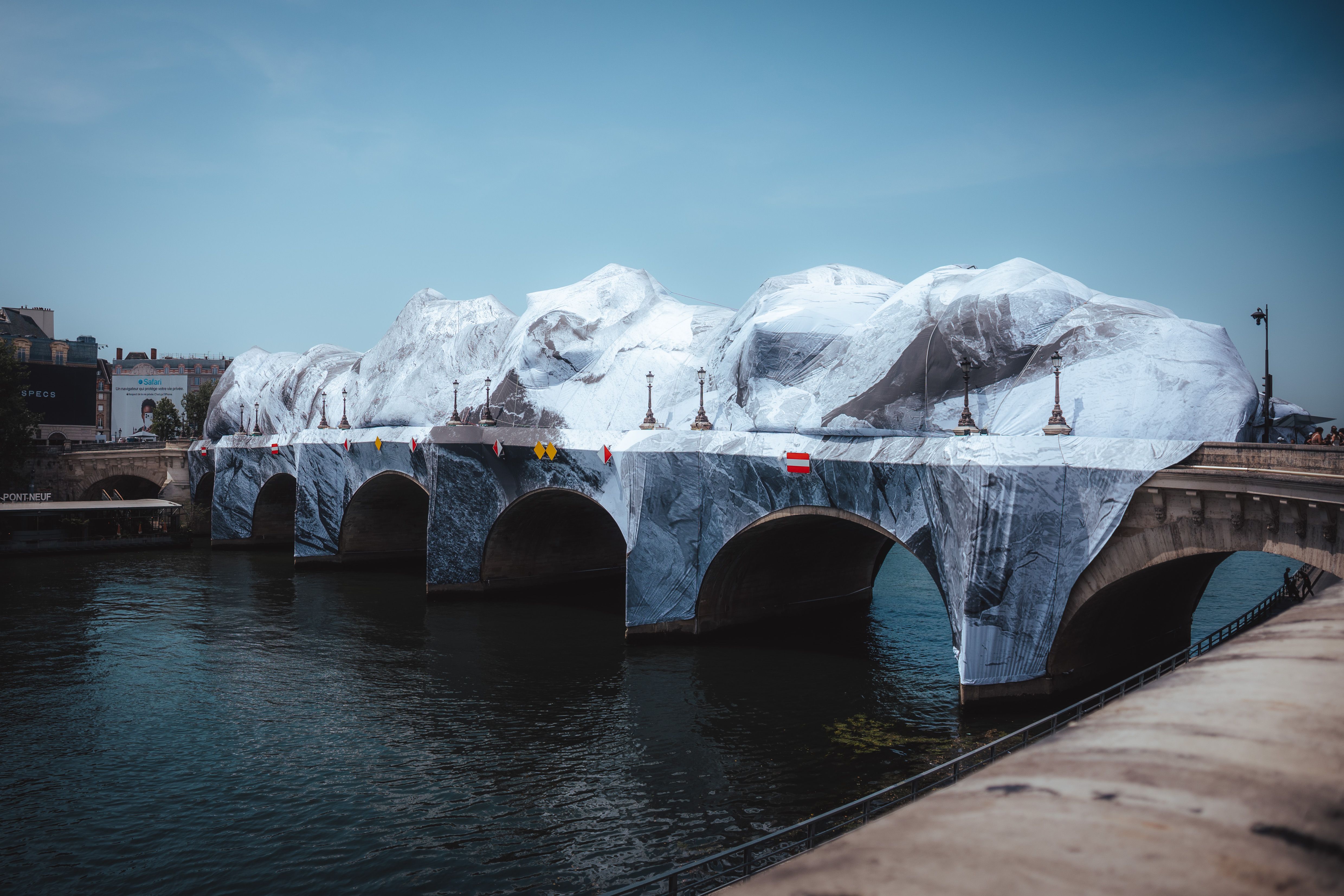 Source-feed image associated with From Paris’s Historic Pont Neuf Bridge, a Dramatic Cave Rises