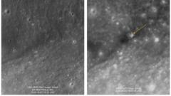 Source-feed image associated with South Korea space agency shares Moon images after SpaceX rocket debris crash
