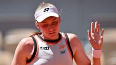 Source-feed image associated with Rybakina out in biggest French Open upset so far