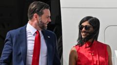 Source-feed image associated with JD Vance says wife Usha and son 'happy and healthy' after birth of fourth child