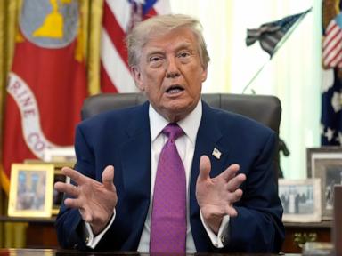 Source-feed image associated with Trump announces 'historic' US-Venezuela oil deal that he says will lower gas prices