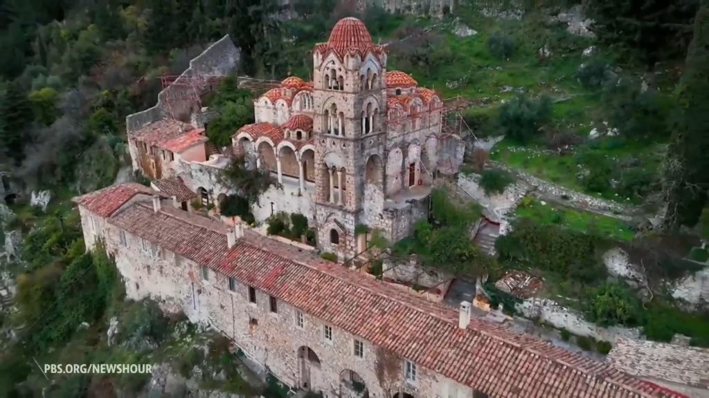 Source-feed image associated with Restored Greek Byzantine palace offers blueprint for preserving cultural heritage