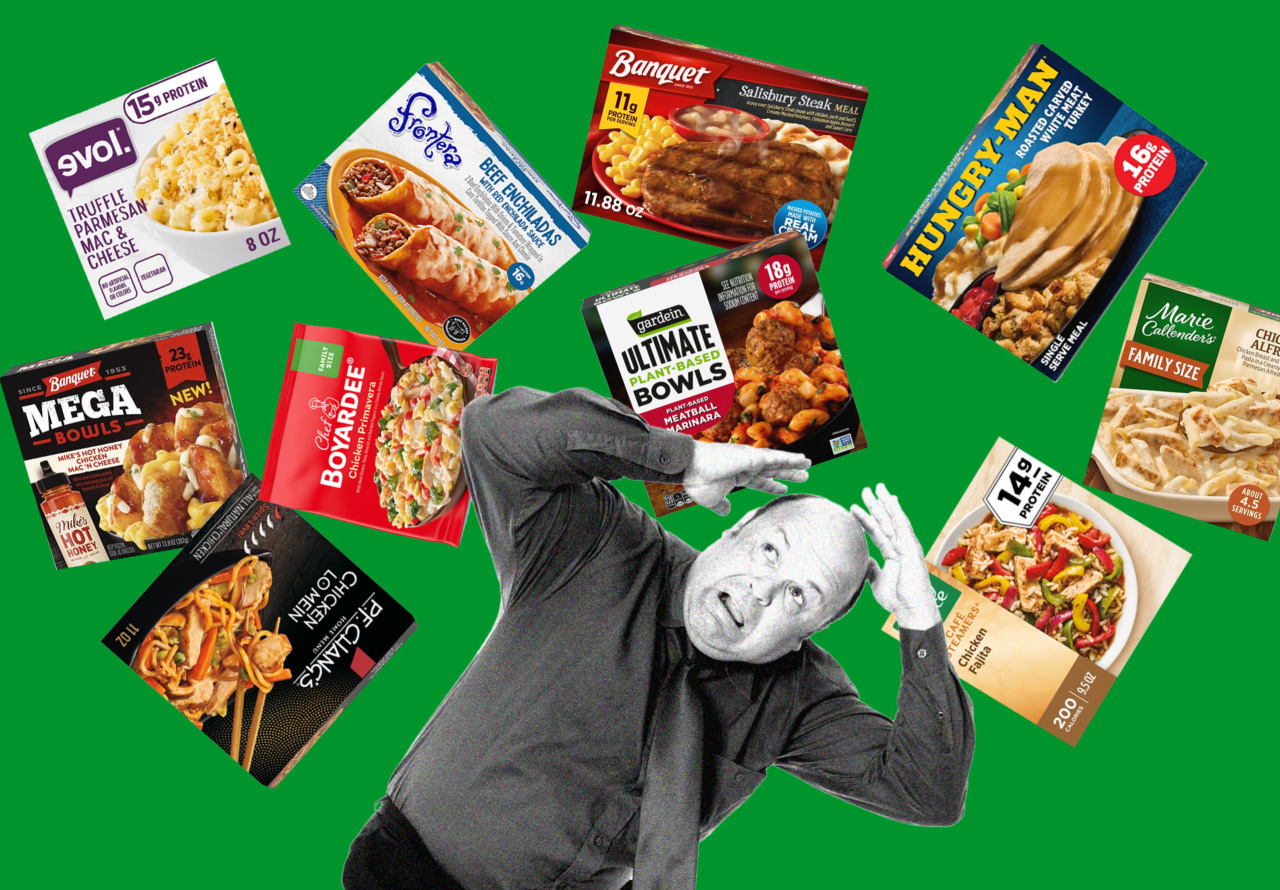 Image from linked report: TV dinner overload? The frozen-food aisle may be too crowded for its own good.