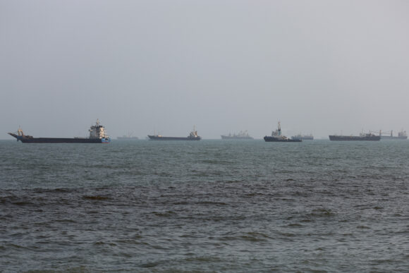 Source-feed image associated with Hormuz Hostilities Pick Up as Two Tankers Reportedly Struck