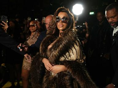 Image from linked report: Cardi B brings star power as Roberto Cavalli goes wild at Milan Fashion Week